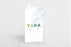 Naam met groene bladjes